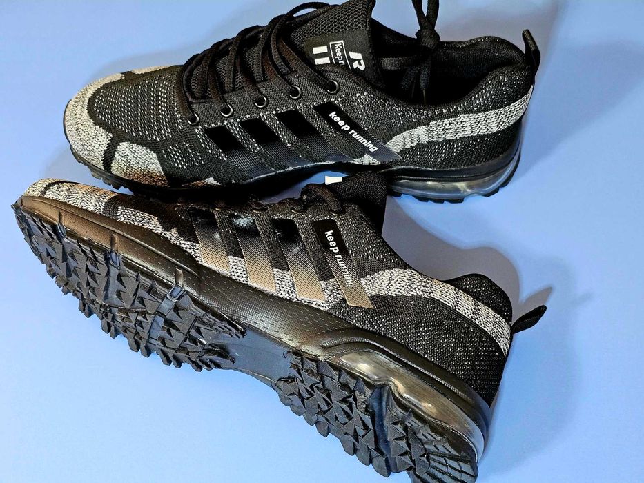 Кросівки р.43 Keep Running Black+Gray Нові