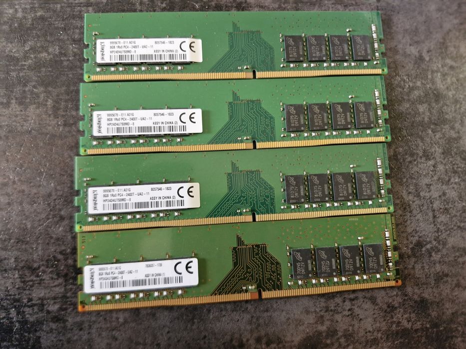 2 x 8 GB DDR4 2400 = 16 GB DDR4 2400