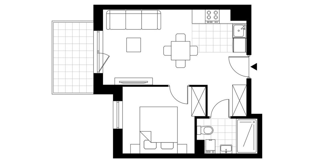 2-pokojowe mieszkanie 34m2 + balkon Bez Prowizji