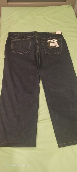 NOWE Spodnie Jeansowe Viking dla większej osoby
