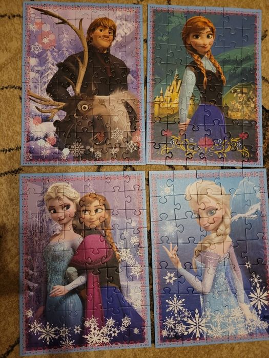 Puzzle 4in1 frozen