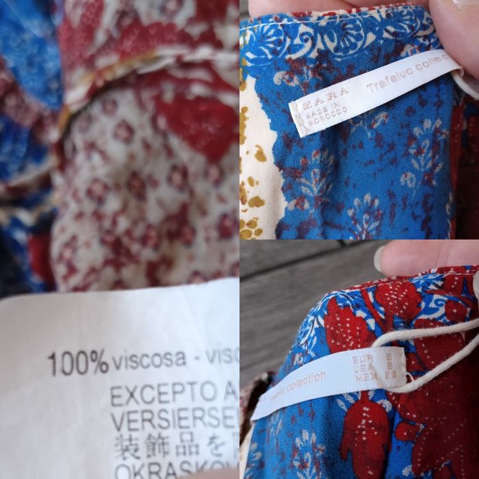 Bluzka boho, bluzka koszulowa, bluzka retro vintage, r. S