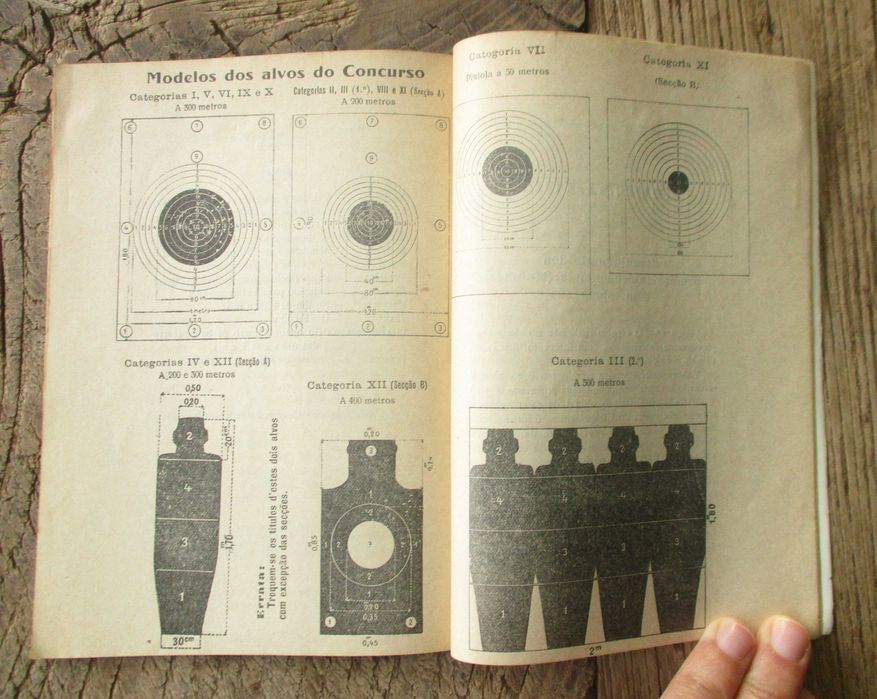 Raro Programa Oficial e Caderneta XVII Concurso Nacional Tiro 1916