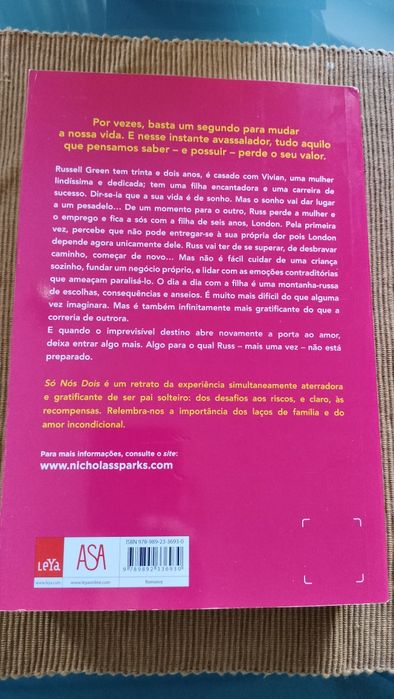 Vendo Romance "Só nós dois" de Nicholas Sparks