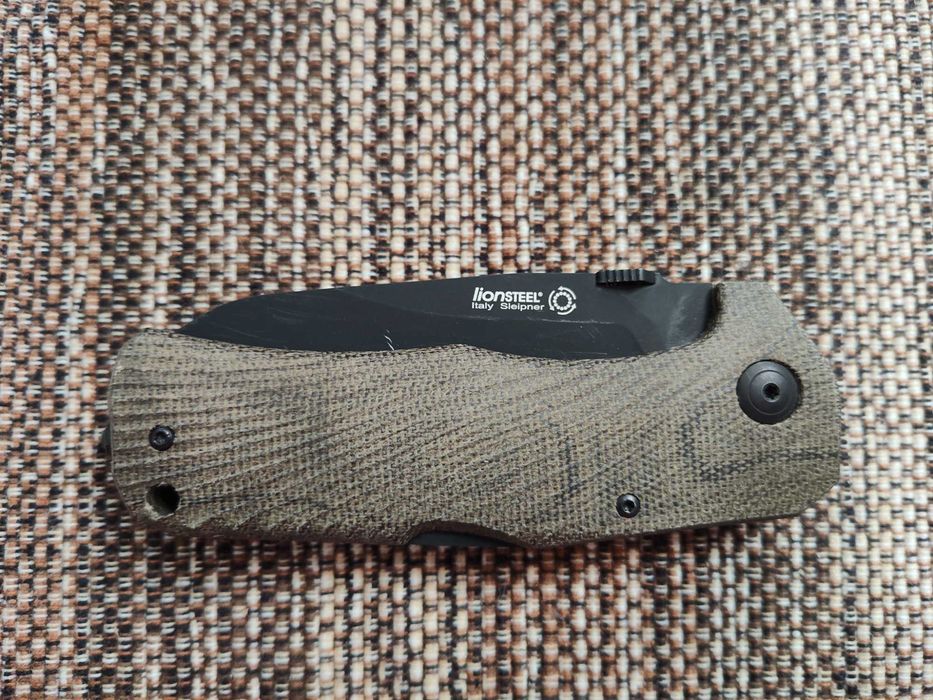 LionSteel TM1 Green Canvas Micarta