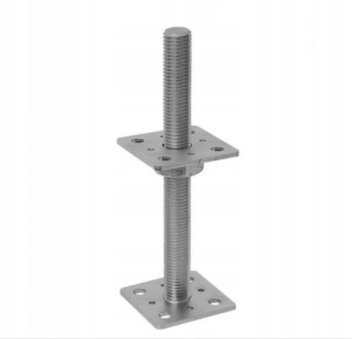 Podstawa słupa kotwa regulowana 80x80x250x0,4mm oc przyspawana nakrętk