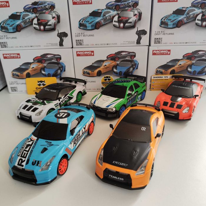 Дрифт машинка на радіокеруванні Nissan GT-R 4WD RC Car для дрифту 1:24: ...