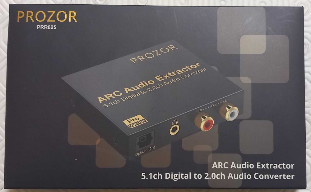 DAC PROZOR 192kHZ - 24bit : HDMI eARC to RCA Stereo [Pro Version]