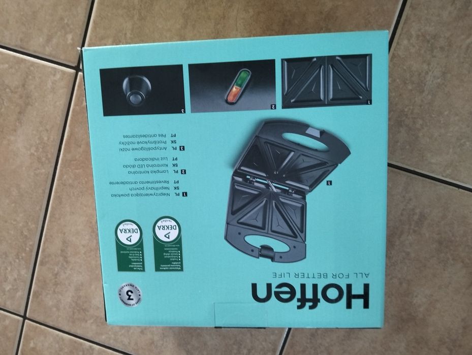 Sandwich opiekacz do kanapek czarny hoffen