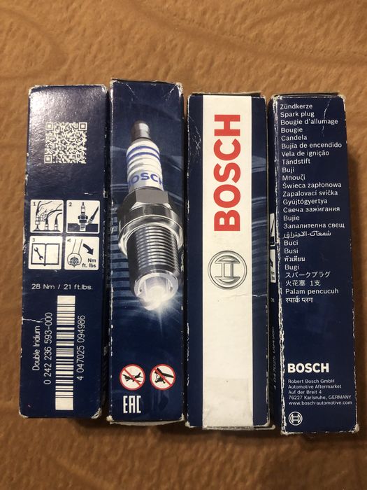 Свічки запалювання Bosch  0 242 236 593 / FR7NII33X