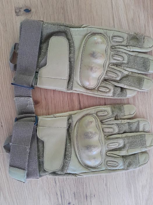 Luvas reforçadas kaki