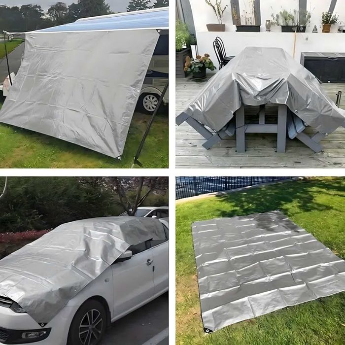 Płachta Plandeka 2x3m 80g UV Na Drewno Auto Meble