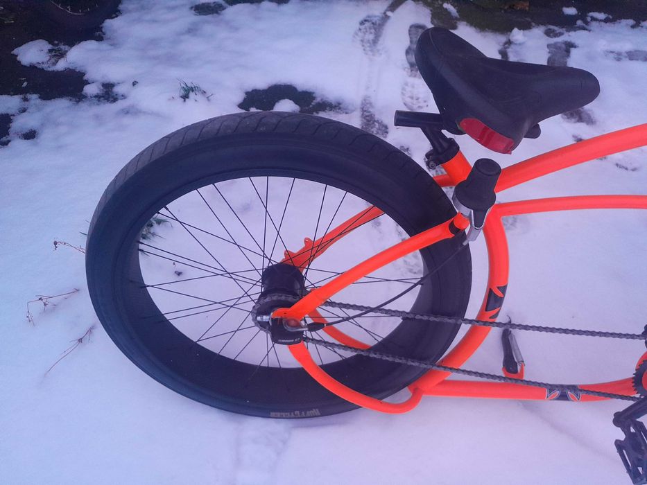 Rower cruiser szeroka stal