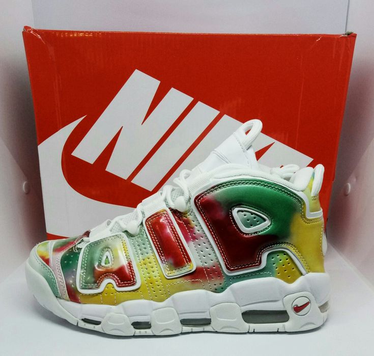 Nike Air кроссовки мужские белые разноцветные яркие высокие р 44, 45