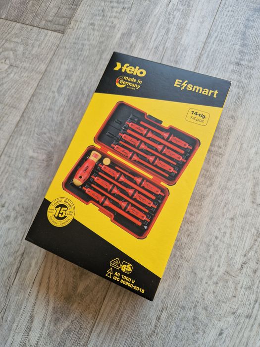 FELO Zestaw wkrętaków izolowanych dla elektryka - E-smart 14 elementów