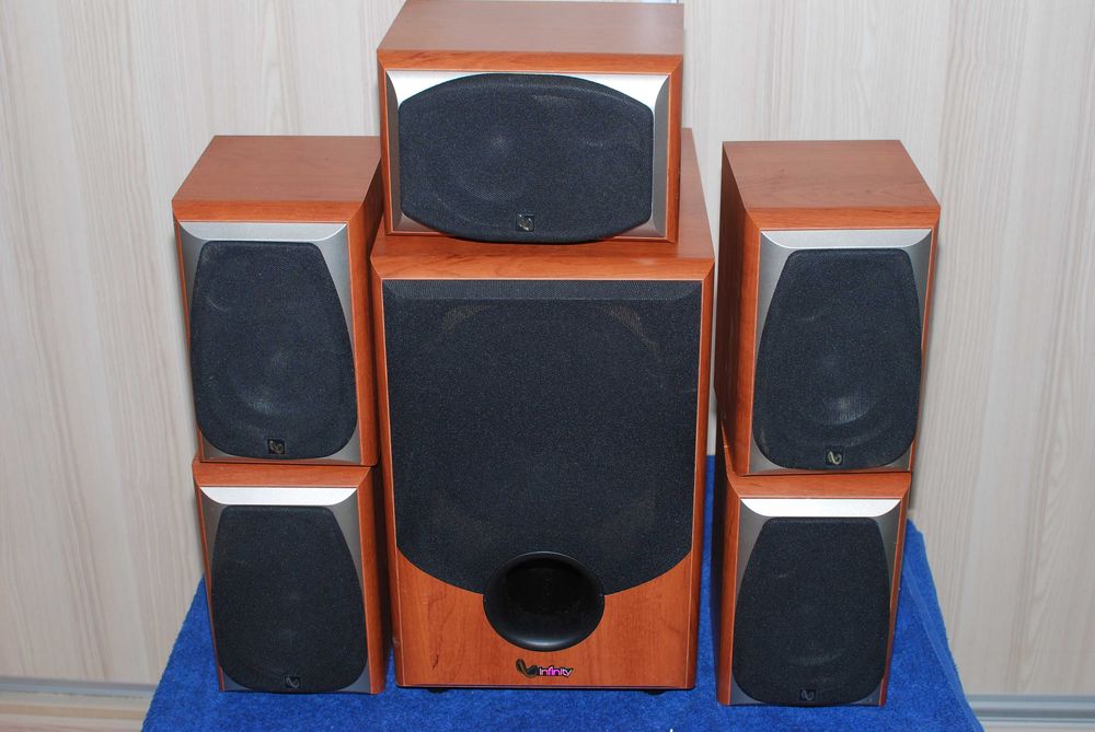Infinity Alpha Junior subwoofer aktywny + 5 głośników satelitarnych