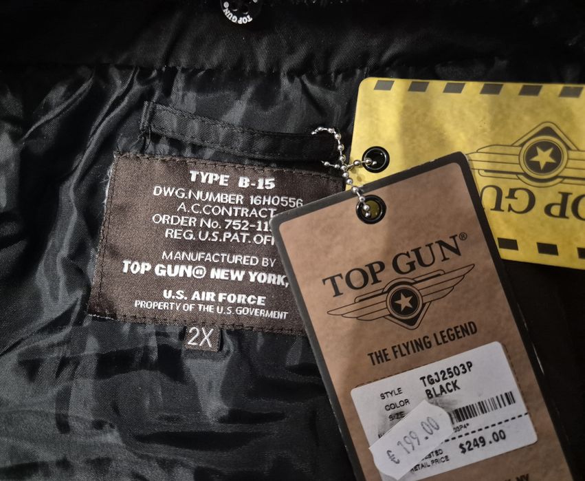 Oryginalna Kurtka  Top Gun NY.  XXL, outlet.