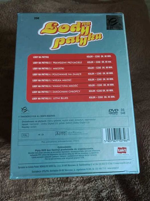 Lody na patyku - kolekcja 8 filmów dvd