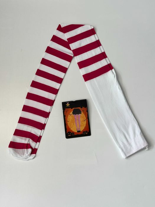 Rajstopy biało czerwone na mecz