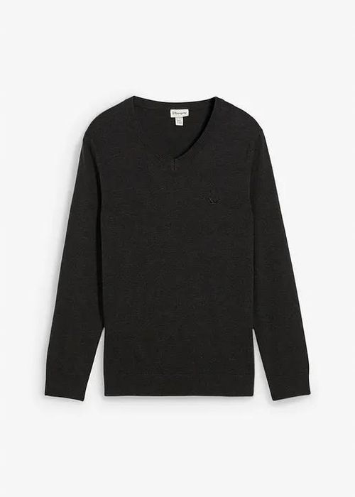 B.P.C sweter dzianinowy męski szary r.XL