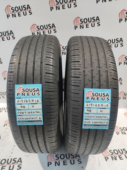 2 pneus semi novos 215-65R16 Continental - Oferta dos Portes