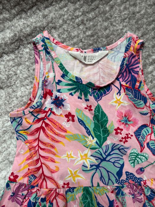 Комплект літній для дівчинки H&M плаття та лосінки розмір 116