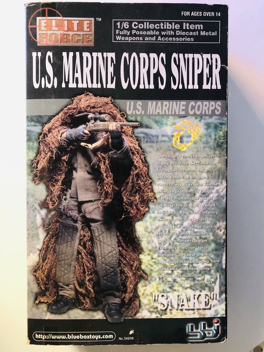 Action Figure 1/6 blue box Dragon Toys Us Sniper