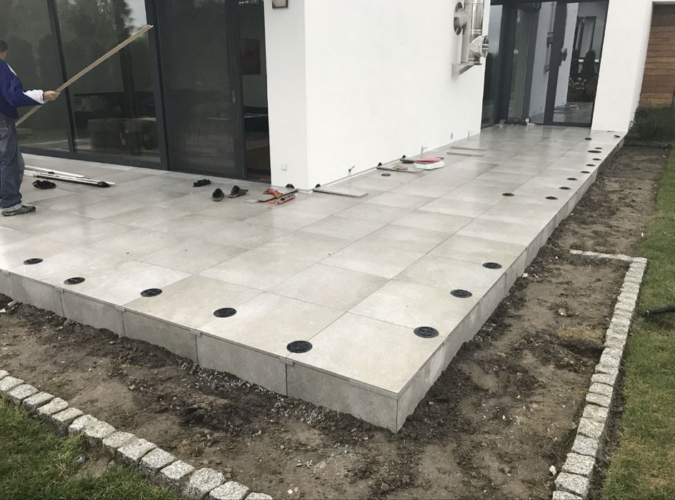 Płyta Gres Tarasowa Balkonowa 59,5 X 59,5 Terrace Grys 20MM Płyty 2 CM