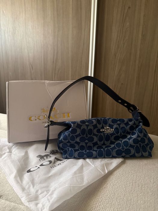 Bolsa de ombro denim Coach