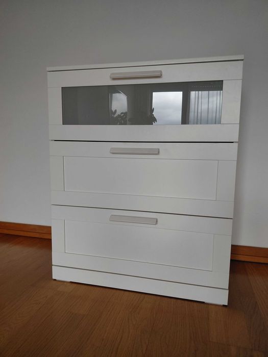 Cómoda de 3 gavetas - BRIMNES do Ikea