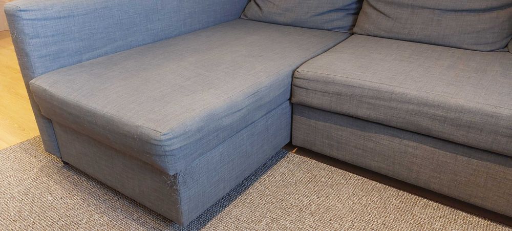 Sofá 3 lugares com chaise longue - Friheten Ikea
