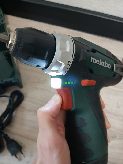 Акумуляторний дриль-шуруповерт Metabo PowerMaxx BS Basic + 2АКБ Li-Pow