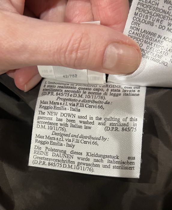 Пуховик max mara