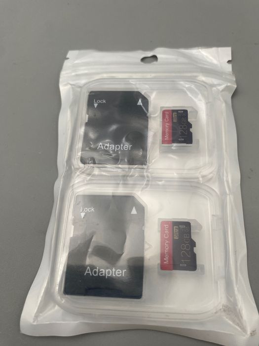 Karta pamięci 128gb plus adapter zestaw 2 sztuki