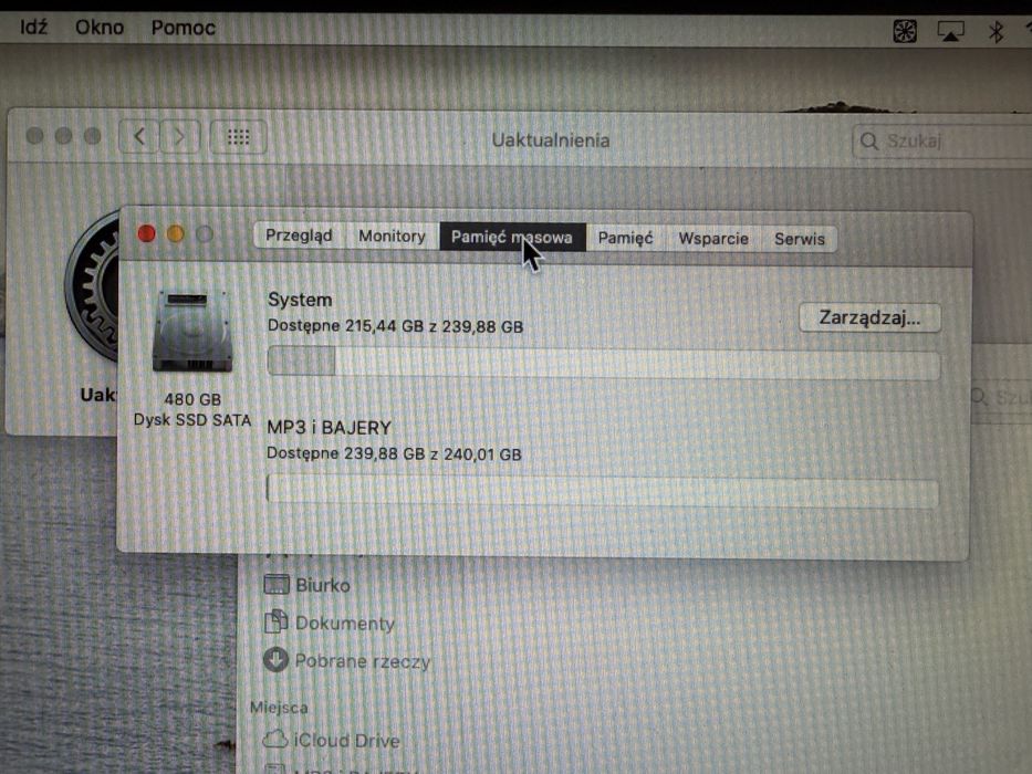 MacBook Pro 2012 13cali srebrny