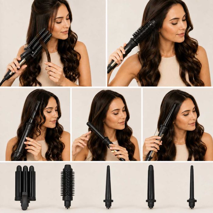 Modelador Profissional 5 em 1 de Cachos AirCombo Pro Styling
