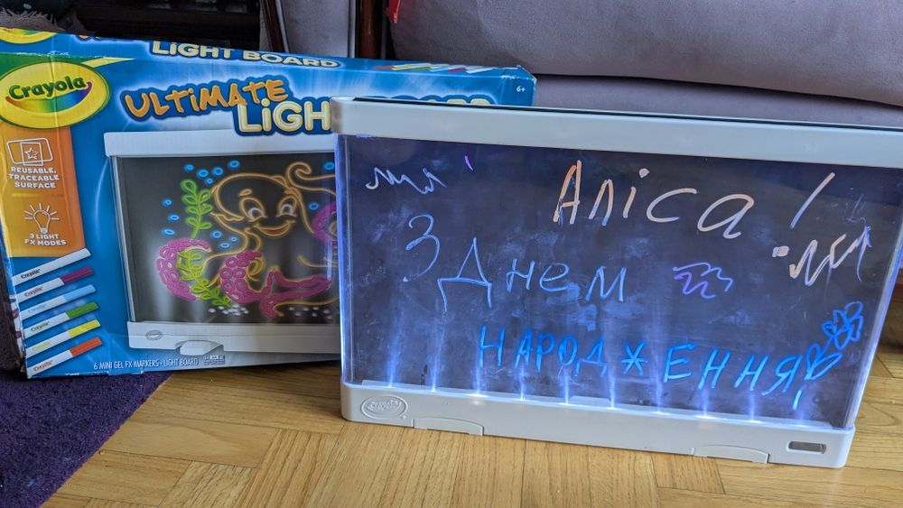 Crayola планшет з підсвічуванням , дошка для малювання Crayola