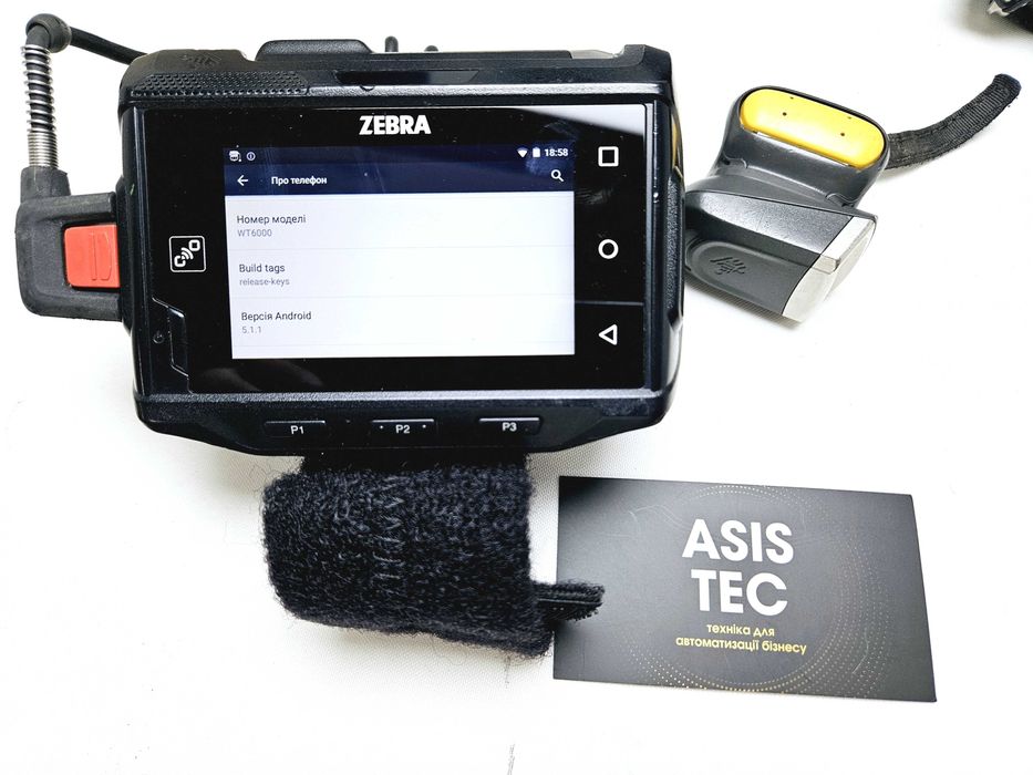 Zebra WT6000 наручний термінал збору даних Android 5 1Gb/4Gb 2D WifI BT NFC