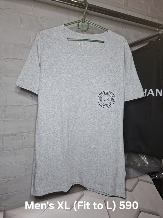 Calvin Klein Jalo Refined Cotton Logo Polo Embossed T-shirt Men's/L