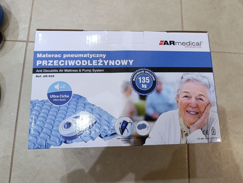 Materac pneumatyczny przeciwodleżynowy