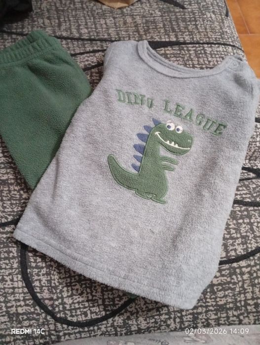 Pijama menino térmico,9/12 meses