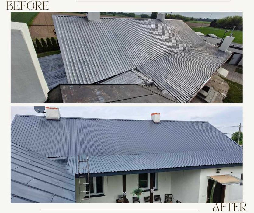 Mycie i malowanie dachu