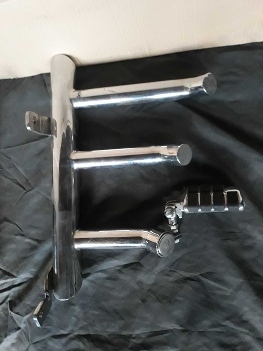 Gmole do chopper - cruiser Motocyklowe Gmole rogate + spacerówki komplet