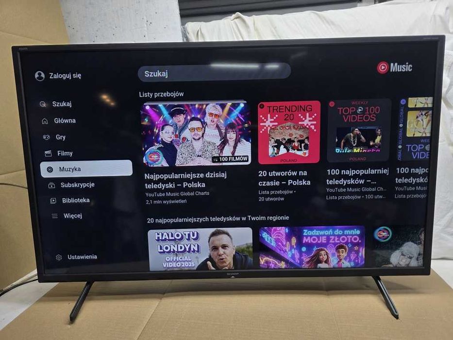 Telewizor LED SHARP 40 cali -  Smart - Wi-Fi - dvbt2-hevc