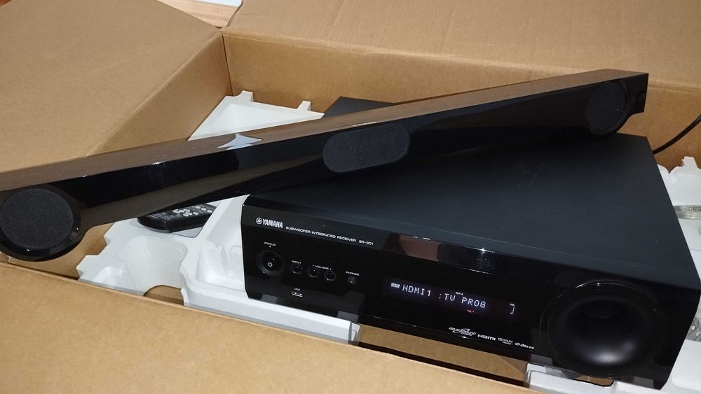 Yamaha YHT-S401 HDMI ресивер 5.1 + акустика, звуковой проектор +САБВУФЕР, саундбар для кино музыки игр ТВ
