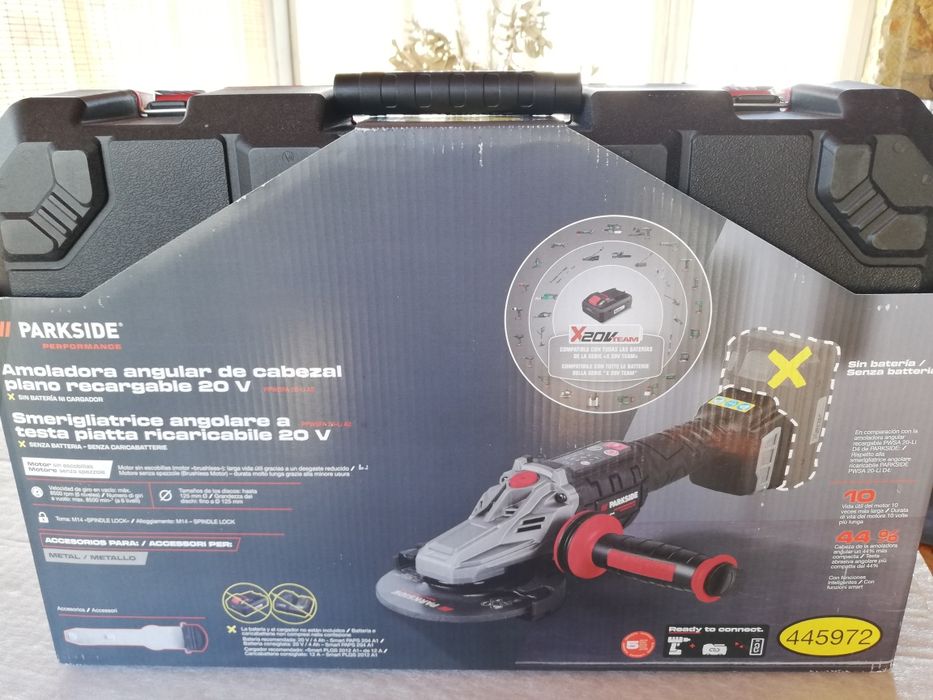 Rebarbadora Parkside Performance 20V  125mm nova