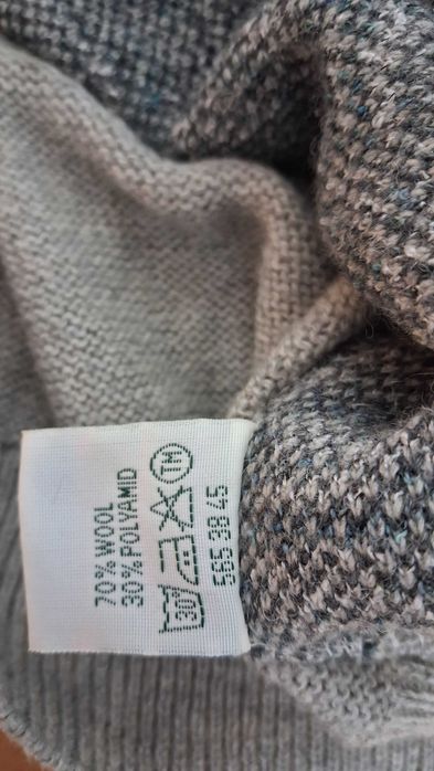 Sweter męski rozpinany wełniany