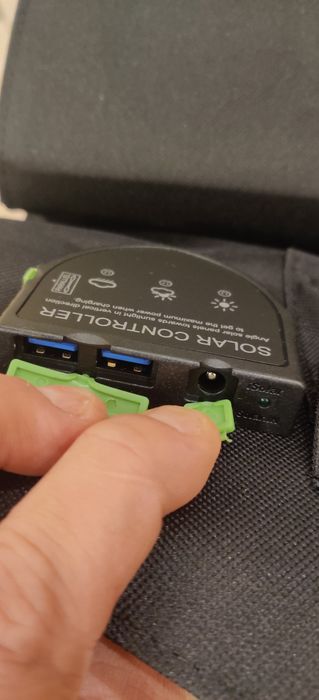 Солнечная панель (ALLPOWERS solar panel 100W) чёрного цвета