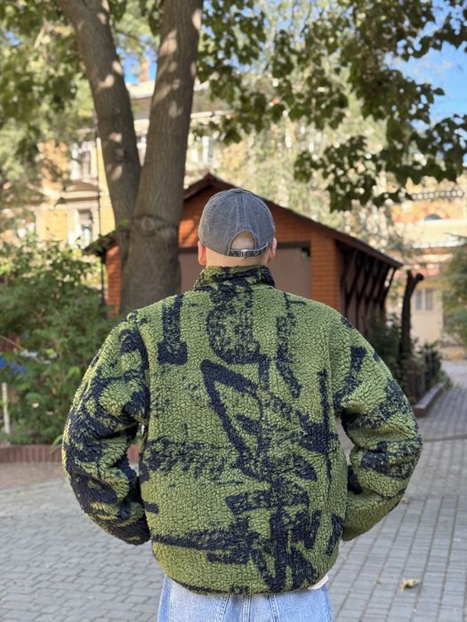 Куртка Stussy / Stussy Sherpa Reversible Printed Jacket Green: 5