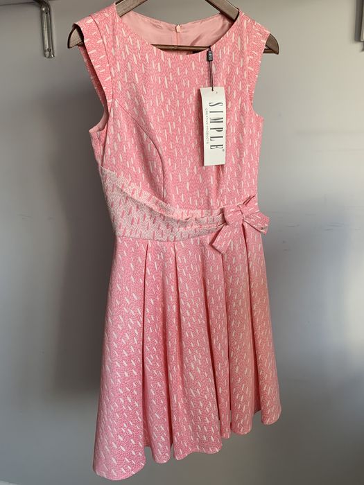 Simple koktajlowa różowa 36 nowa